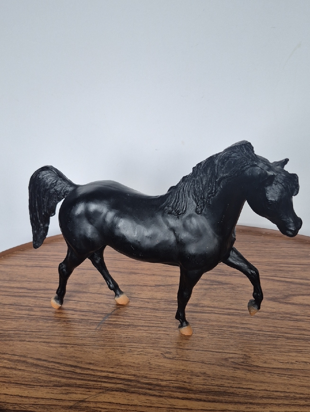 Breyer Black Stallion  Horse Figurine with Tan Hooves Full Size Gently Displayed